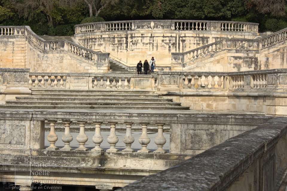 Les escaliers du Jardin de la Fontaine