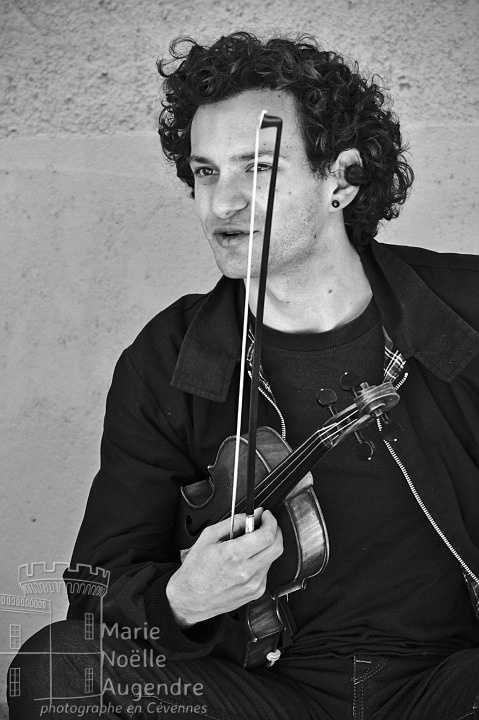 La pause du violoniste